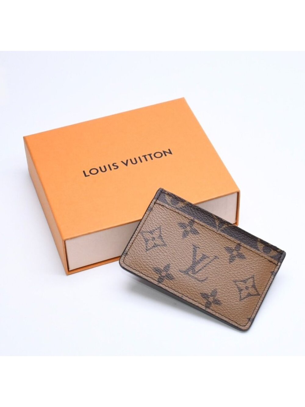 Louis Vuitton Card Case Porte Cartes Simple Monogram Brown